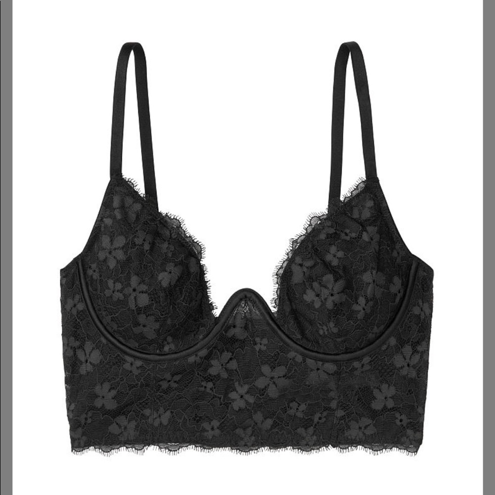 DREAM ANGELS 36DD NWT Long Line Lace Bra